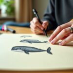 Guide illustré : Apprenez à dessiner une baleine réaliste ou kawaii, étape par étape